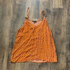 Staccato Rust Polka Dot Blouse – Size Small, Long Sleeve, Boho‎ Chic